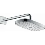 Верхний душ Hansgrohe Select Е 300 2jet с держателем, белый/хром (27385400) - Фото 1