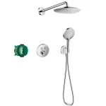 Душевая система Hansgrohe Raindance S 240 с термостатом PowderRain, хром (27951000) - Фото 1