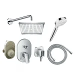 Комплект скрытого монтажа Hansgrohe Logis для душа, хром (1B111218) - Фото 1