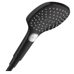 Ручной душ Hansgrohe Raindance Select E PowderRain 120 3jet P EcoSmart, Matt Black (28728670) - Фото 1
