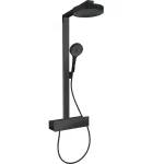 Душевая система Hansgrohe RainfinityShowerpipe250 1jet EcoSmart, термостат ShowerTablet 350, Matt Black (28742670) - Фото 1