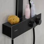 Душевая система Hansgrohe RainfinityShowerpipe250 1jet EcoSmart, термостат ShowerTablet 350, Matt Black (28742670) - Фото 2