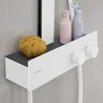 Душевая система Hansgrohe Rainfinity Showerpipe 250 1jet EcoSmart + термостат ShowerTablet 350, Matt White (28742700) - Фото 2
