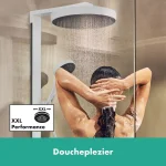 Душевая система Hansgrohe Rainfinity Showerpipe 250 1jet EcoSmart + термостат ShowerTablet 350, Matt White (28742700) - Фото 4