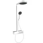 Душевая система Hansgrohe Rainfinity Showerpipe 250 1jet EcoSmart + термостат ShowerTablet 350, Matt White (28742700) - Фото 1