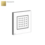 Боковая форсунка Gessi Rettangolo, внешняя часть, Bruched Brass PVD (32984727) - Фото 1