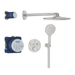 Душова система Grohe Grohtherm SmartControl прихованого монтажу з Rainshower SmartActive310, суперсталь (34863DC0) - Фото 1
