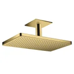 Верхний душ Axor 460х300 1jet с держателем к потолку, Polished Gold Optic (35277990) - Фото 1