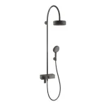 Душевая система AXOR Citterio Showerpipe 180 1jet, матовый черный хром (39620340) - Фото 1