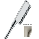 Ручний душ AXOR ONE 2jet, stainless steel optic (45720800) - Фото 1