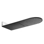 Верхний душ Kludi A-QA, черный матовый/хром (6488087-00) - Фото 1