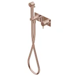 Гигиенический душ Ritmonio со смесителем встраиваемый 3в1, Brushed Rose Gold (7ANB101F33) - Фото 1