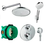 Комплект для душа скрытого монтажа Hansgrohe Ecostat S 6в1 (20190007) - Фото 1