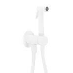 Гигиенический душ со смесителем Paffoni Tweet Round Mix, белый матовый (ZDUP110BO) - Фото 1
