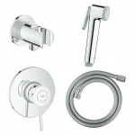 Набір для гігієнічного душу Grohe BauClassic, хром (UA11104802) - Фото 1