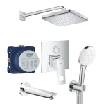 Душевая система Grohe Eurocube с 250 Cube скрытого монтажа, хром (UA26417SC0) - Фото 1