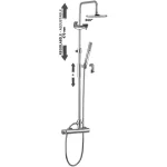 Душевая система Paffoni Stick Master Top, хром (ZCOL621CR) - Фото 1