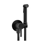 Гигиенический душ Paffoni Tweet Round, Brushed Black Chrome (ZDUP110NKNSP) - Фото 1