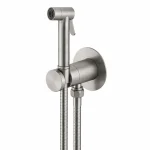 Гигиенический душ Paffoni new BIDET KIT с запорным смесителем, сталь (ZDUP128ST) - Фото 1