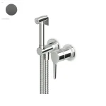 Гигиенический душ Zucchetti Medameda, внешняя часть, Brushed metal black (ZMM417.C51) - Фото 1