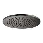 Верхній душ Paffoni Light Master круглий 225 мм, Black Chrome (ZSOF074NKN) - Фото 1