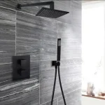 Верхний душ Paffoni SYNCRO KING 300x300mm, черный (ZSOF078NO) - Фото 2