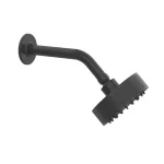 Верхний душ Gessi Inciso 118 мм настенный, черный матовый (58189-299) - Фото 1