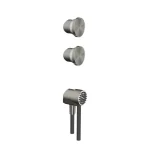 Комплект ручка+ручной душ Gessi Origini, Steel Brushed (66212239) - Фото 1