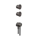 Комплект ручка+ручной душ Gessi Origini, Black Metal Bruched PVD (66212707) - Фото 1