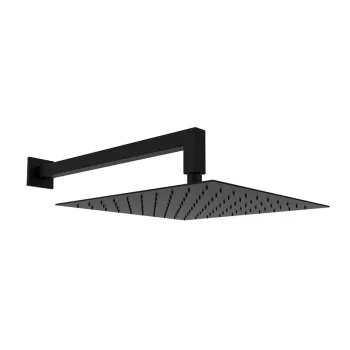 Верхний душ GRB Hydro Black, с держателем, черный… - Фото №1