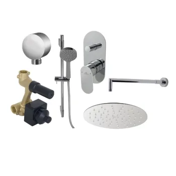 Душовий комплект Noken PACK ROUND SHOWER HEAD 20CM… - Фото №1