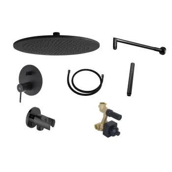 Душовий комплект Noken PACK RONDO BLACK SINGLE LEVER,… - Фото №1