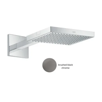 Верхній душ AXOR Showersolutions 240х240 1jet з власником, brushed black chrome (10925340)