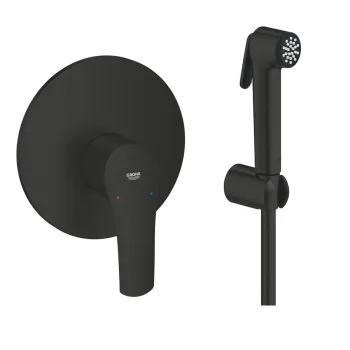 Смеситель для душа Grohe Eurosmart New, Душевой набор Grohe Tempesta-F Trigger Spray 30, черный матовый (194512433_1025302431)