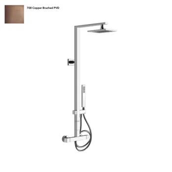 Душова система Gessi Rettangolo, термостат, настінна,… - Фото №1