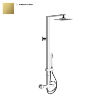 Душова система Gessi Rettangolo, термостат, настінна,… - Фото №1
