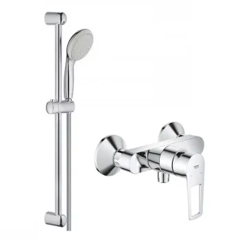 Змішувач для душу Grohe BauLoop New, Душовий гарнітур… - Фото №1