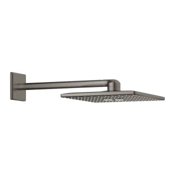 Верхний душ Grohe Rainshower 310 SmartActive Cube с душевым кронштейном, графит матовый (26479AL0)