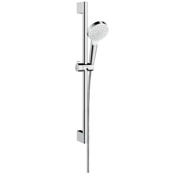 Душовий набір Hansgrohe Crometta 65 см 1Jet, хром / білий (26533400)