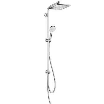 Душова система Hansgrohe Crometta E Showerpipe 240 1jet EcoSmart Reno 9л / хв, хром (27289000)