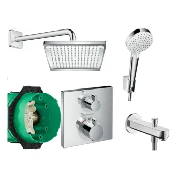 Комплект прихованого монтажу для ванни Hansgrohe Ecostat… - Фото №1