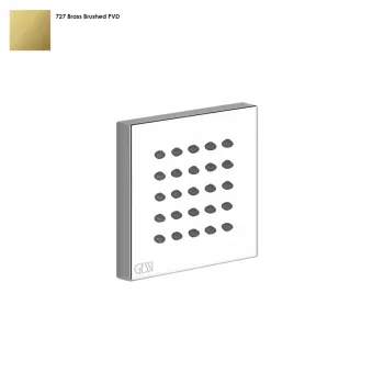 Боковая форсунка Gessi Rettangolo, Bruched Brass PVD… - Фото №1