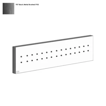 Боковая форсунка Gessi Rettangolo, Black Metal Bruched… - Фото №1