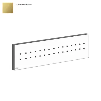 Боковая форсунка Gessi Rettangolo, Bruched Brass PVD… - Фото №1