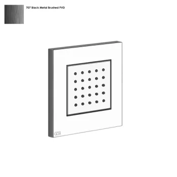Боковая форсунка Gessi Rettangolo, внешняя часть, Black Metal Bruched PVD (32984707)