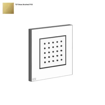 Боковая форсунка Gessi Rettangolo, внешняя часть, Bruched Brass PVD (32984727)