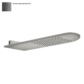 Верхній душ зі стіни Gessi 316, 620х200 мм, Black… - Фото №1