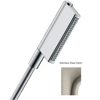 Ручний душ AXOR ONE 2jet, stainless steel optic (45720800) - Фото №1