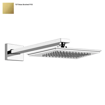 Верхній душ Gessi Eleganza, настінний, Bruched Brass… - Фото №1