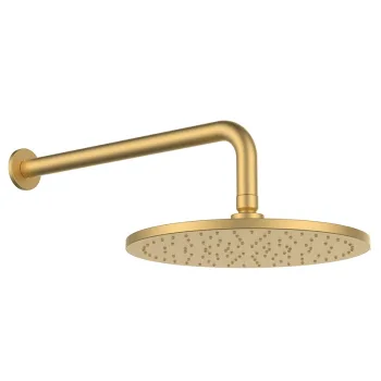 Верхний душ GRB Hydro Brushed Gold PVD, с держателем,… - Фото №1